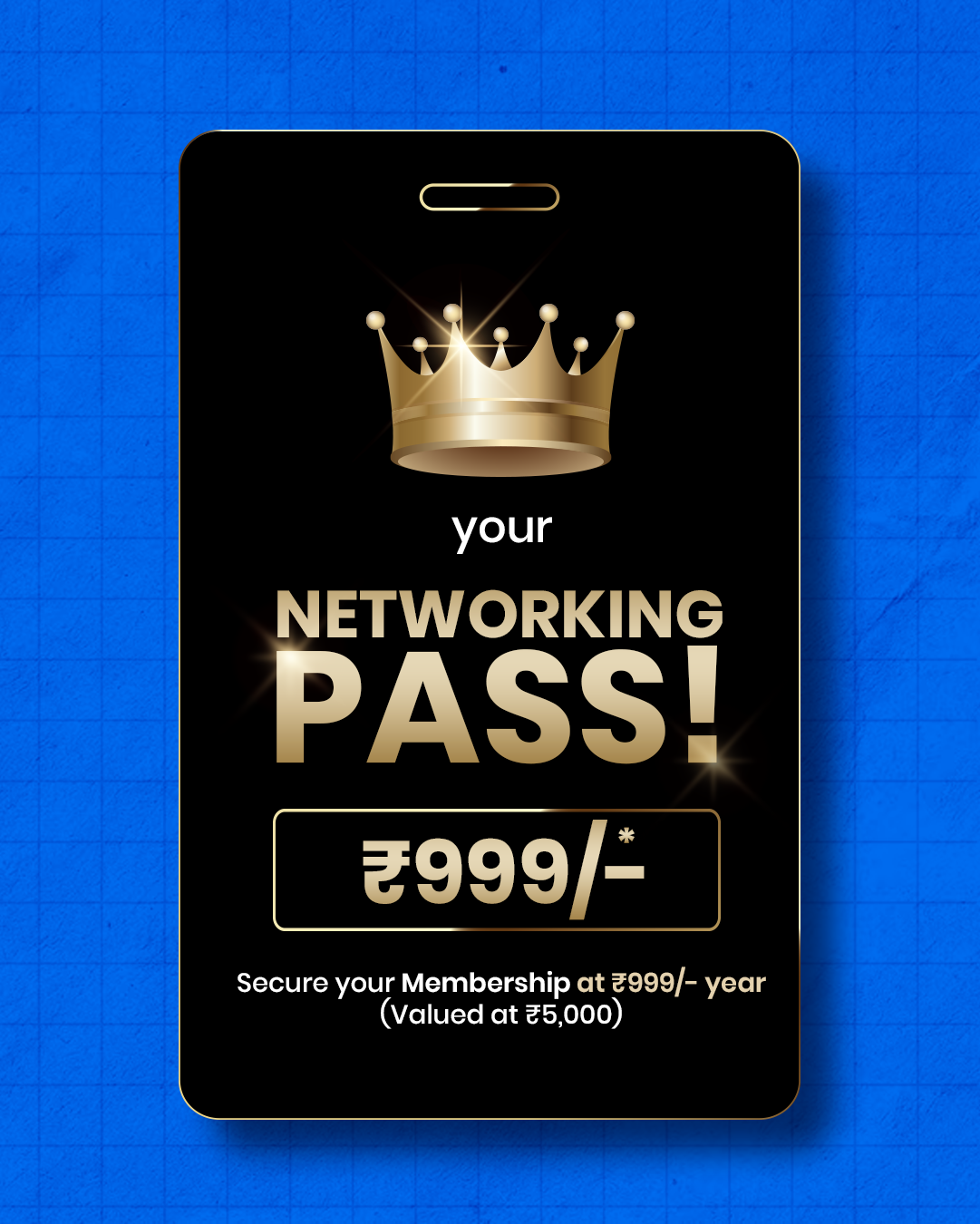 Networking pass offer