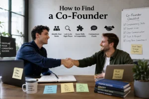 How to find a co-founder by evaluating skills, shared vision, communication, and compatibility